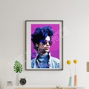 Iconic Pop Artist PRINCE Rock Poster, 11x17